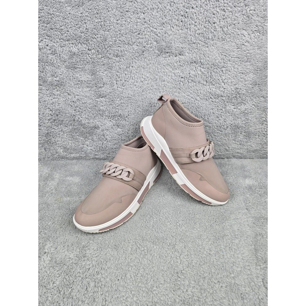 FitFlop Heda Chain Slip On Sneakers Womens Mink Pink Comfort Shoes Athletic Sz 7